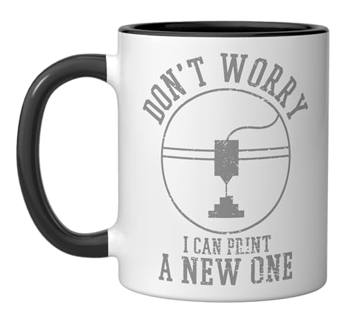 Vintage 3D Printing Don't Worry Mug