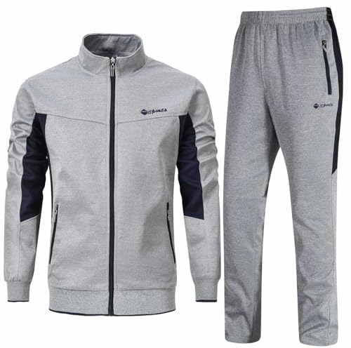 Rdruko Men's Tracksuit Sweatsuits 2 Piece Set Athletic Jogging Gym Activewear Sweat Track Suits Sets
