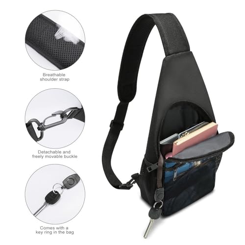 Bolso tipo bandolera para mujer y hombre pequeño con diseño faro miniatura 3
