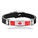 Armband im Nationalflaggen-Stil, kreatives Kanada-Reise-Souvenir, Geschenk, gewebtes Sport-Silikon-Armband, Zubehör für Damen und Herren