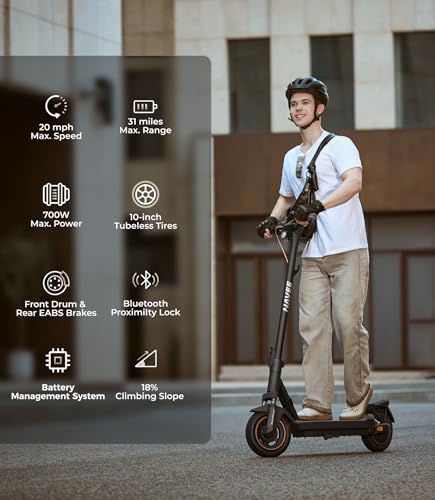 Image of NAVEE GT3 /ST3 Series Electric Scooter, 20 /25 MPH Top Speed, 47 /38 /30 Miles Max Range, 1000W /1350W Motor with Dual Suspension, 10 inch Tires All Terrain, Heavy Duty, Foldable for Adults Teens (UL2272)