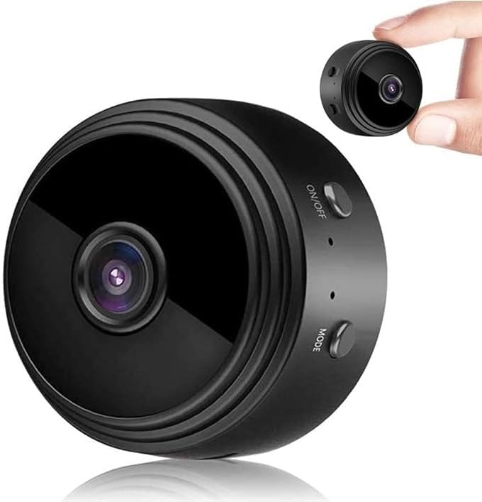 FREDI HD PLUS Mini WiFi Wireless Camera| 1080P HD Audio & Video Recording | Magnetic Mount Design | Live View & Control via iWFCAM App | Motion Detection Alerts | Portable Solution for Home Monitoring