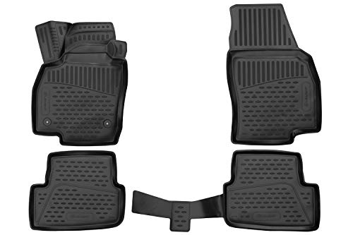 Element EXP.ELEMENT3D01925210k 3D Alfombrillas Interior de Coche a Medida TPE Seat Arona, 2017->, SUV, (Europe), 4 pcs, Negro Cover