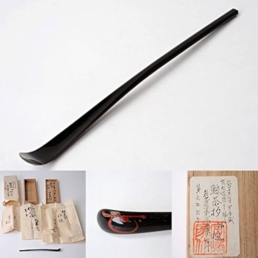 青磁 茶則 茶杓 セット 浮き彫り 蓮華紋 蛙 新品未使用 茶道具 南鐐蓮弁茶杓 | metal smith Yukari Ohara