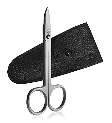 Eico Fußnagelschere - Nagelschere für Fussnägel - Inkl. Leder-Etui - Für Zehennägel und Pediküre - auch Linkshänder geeignet Cover