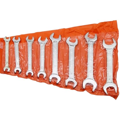 AEE® 8 Parça Anahtar Takımı Seti Ağzı Açık Çift Taraflı 6-22MM 6X7-8X9-10X11-12X13-14X15-16X17-18X19-20X22 Araba Motorsiklet Bisiklet Tamiri Somun Sıkma Aparatı