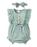 SANMIO Baby Girl Romper Clothes Newborn Girls Lace Ruff Jumpsuit for 0-18 Months Girl Outfits Infant