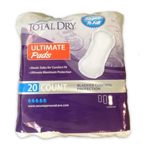 TotalDry SP1596 Bladder Control Pad, Case of 180