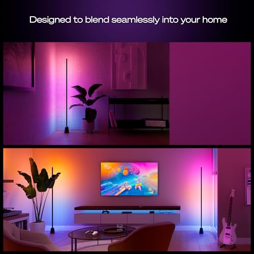 Philips Hue Play Floor Lamp, RGBWWIC LED, 53”, White Ambiance, Multicolor Gradients, Smart Lighting, Alexa, Google Home, Apple Home, TV Sync Requires Hue Bridge and Sync Box (Both Sold Separately) by PHILIPS - Image 5