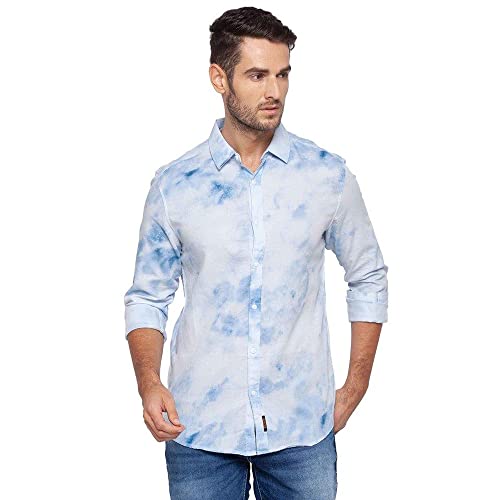Image of Spykar Men's Checked Slim Fit Shirt