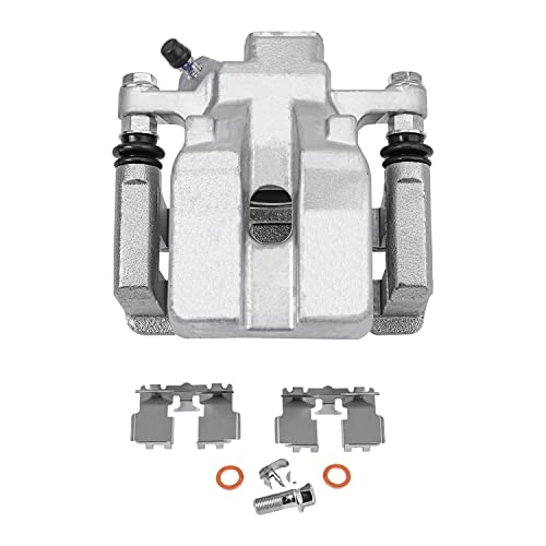 Image of Detroit Axle - Rear Disc Brake Rotors Driver Side Brake Caliper Replacement for Toyota Camry Avalon Lexus ES350 ES300H - 3pc Set