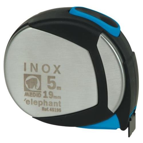 Medid 43195B - Flexómetro inox. estuche acero inox y elastollan 3mx19mm