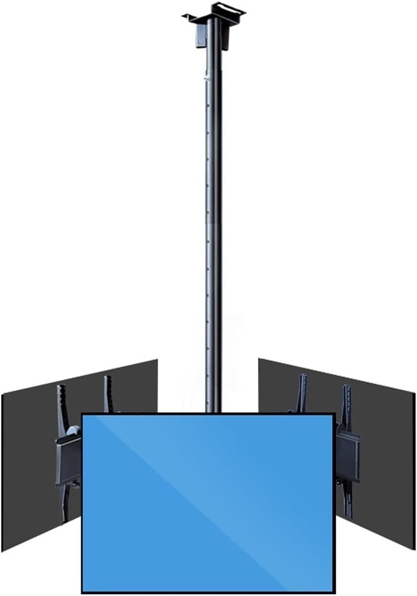 32"-75" Inch Commercial Extension Tilt Swivel Tv Bracket Tv Mount Ceiling Three Screen Tv Bracket Adjustable Tv Brackets for Wall Mount Tv Wall Mountthree Screens