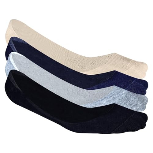 Image of HEELIUM Bamboo No Show Socks for Women | Odour Free & Breathable | 3X Softer than Cotton Socks | Low Cut Socks | Size (UK 3-7)