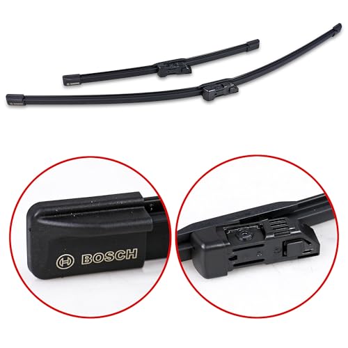 Image of BOSCH 3397014137 AeroTwin Wiper Blades - Set of 2 (26 inch & 14 inch) Top Lock 19mm | Driver and Passenger Side Original Equipment Replacement Blades