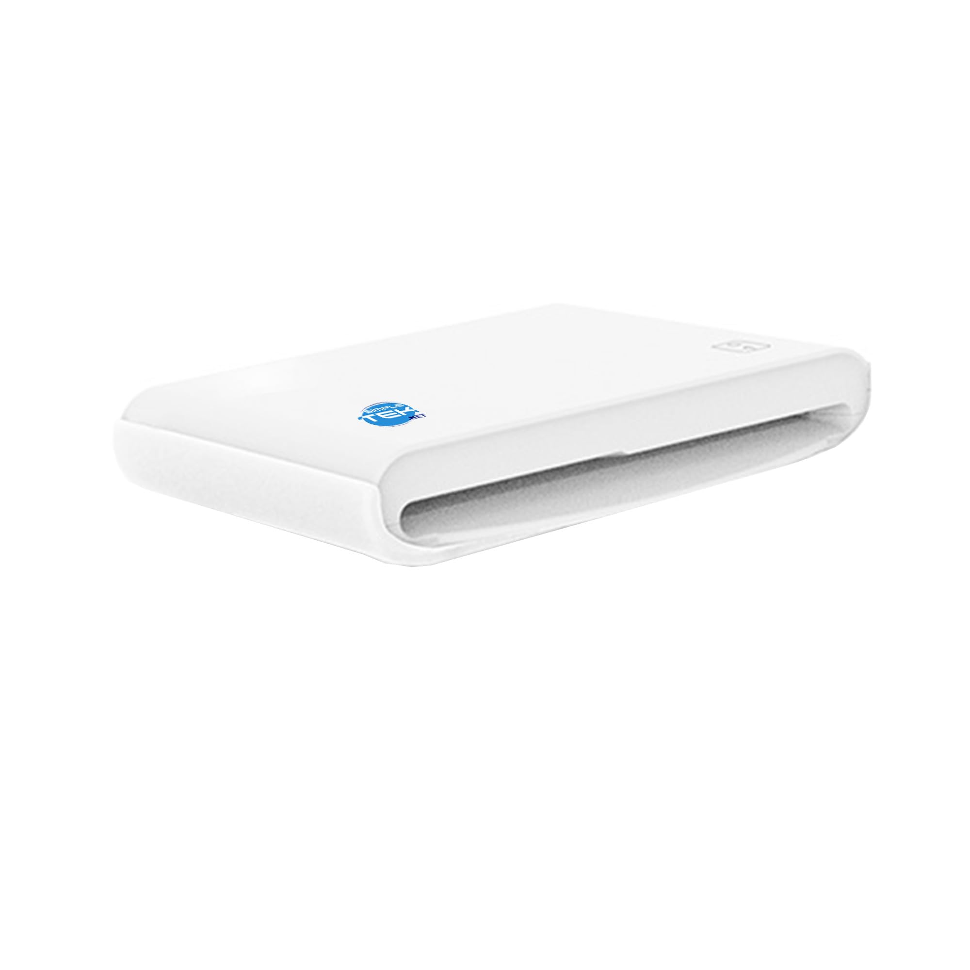 SIMPLETEK – Lector Smart Card Cable USB C Universal Plug And Play Blanco | Portátil, USB-C, CIE, CNS, CRS, Firma Digital, Color Blanco, CAC, PIV, SIPRNET, J-LIS, Mykad, ISO 7816 (Clases A, B y C)