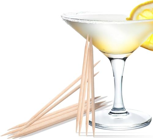 Licker Pickers Vodka Lemon Drop Palillos de dientes - 25 abedul blanco envejecido en licores de primera calidad.