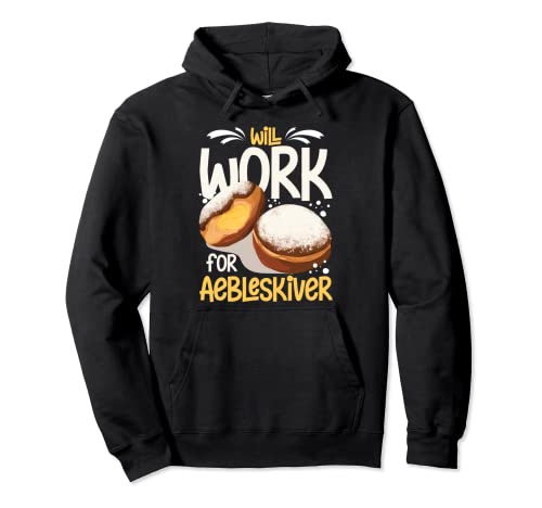 Aebleskiver Pancake Pan Recipe Mix Maker Danish Pullover Hoodie