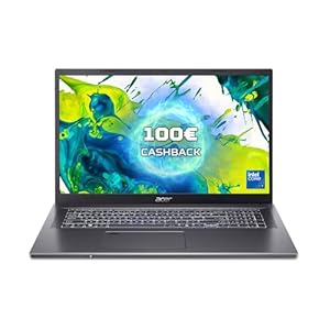 Acer Aspire 17 (A17-51GM-70LZ) Laptop | 17,3″ FHD IPS Display | Intel Core 7 150U | 16 GB RAM | 1 TB SSD | NVIDIA Geforce RTX 2050 | Windows 11 | QWERTZ Tastatur | grau