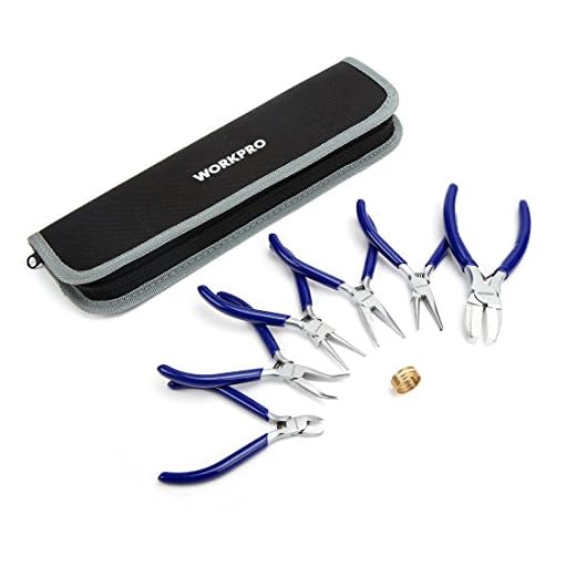 WORKPRO 7-Piece Jewelers Pliers Set Jewelry Tools Kit with Easy Carrying Pouch (Blue)