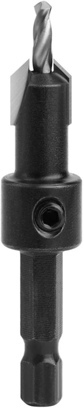 XiBany 1pc 1/4 Hex Shank Countersink Woodworking Router Bit Set Milling Cutter Screw Extractor (Color : A, Size : 6.35x3.3mm)