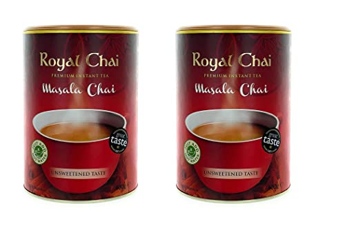 Royal Chai Masala Unsweetened Tubs 400 g (Pack of 2)