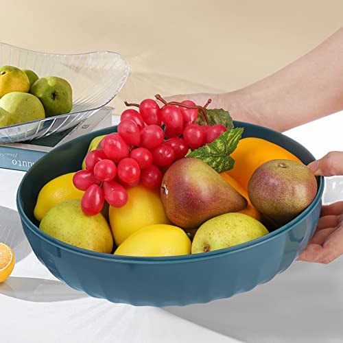 SOUJOY 2 Pack Divided Serving Tray with Lid, 6 Compartment Appetizer Tray Tray, 10\'\' Round Reusable Snack Nuts Containers, Party Platter for Candy, Appetizer, Snack, Fruit, Veggie, Parties