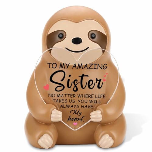 VYNWPDFLI Encouragement Gift for Sister, Birthday Gift for Sister, Personalized Present for Sis, Comforting Home Desk Decor for Sis, LOP22