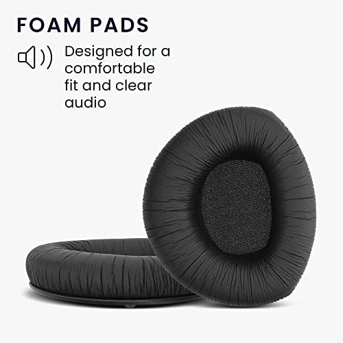 kwmobile Replacement Ear Pads Compatible with Sennheiser RS160 / RS170 / RS180 - Earpads Set for Headphones - Black