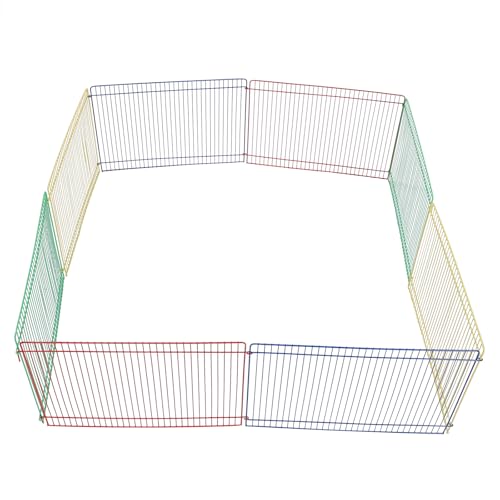 Parc à rongeurs modulable de 8 pièces en fil de fer pour hamsters