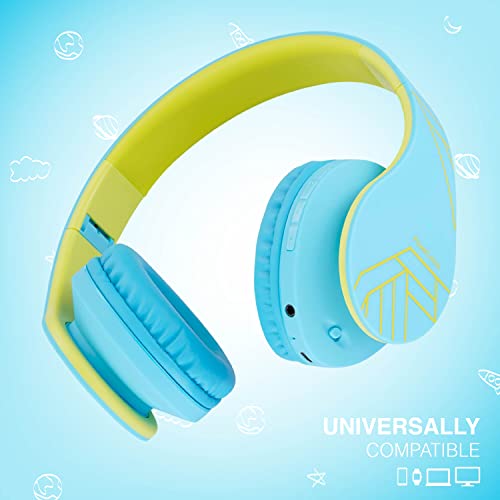 PowerLocus Kids Headphones Over-Ear, Bluetooth Wireless Headphones for Kids,with Microphone, Safe 85DB Volume Limited, Foldable with Carry Case, Audio Cable, Micro SD mode for Online Classes,PC,Phones by PowerLocus - Image 7