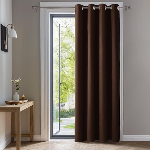 Deconovo Rideaux Occultants Isolant Thermique Anti Froid, 140x240 CM (Largeur x Hauteur), Design...