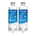 Waterdrop HAF-QIN/EXP Replacement for Samsung® DA97-17376B, DA97-08006C, RF28R7201SR, RF28R7351SG, WD-F45, Refrigerator Water Filter, 2 Filters