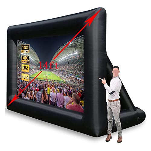 Pantalla de proyector portátil inflable 14 ft para exterior miniatura 3