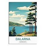 Dalarna Schweden Vintage-Reiseposter, 30 x 45 cm, 