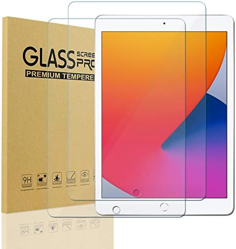 KIQ 2 Pack Tempered Glass Screen Protector for iPad 9.7 Inch 6th Generation 2018,5th Generation 2017,iPad Air 1,iPad Air 2,iPad Pro 9.7 Inch, Film Guard, Case Friendly