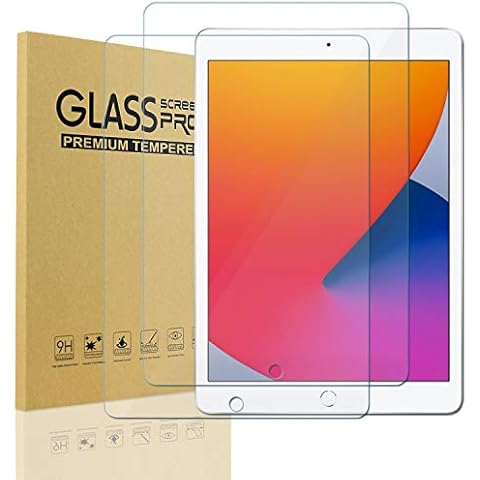KIQ 2 Pack Tempered Glass Screen Protector for iPad 9.7 Inch 6th Generation 2018,5th Generation 2017,iPad Air 1,iPad Air 2,iPad Pro 9.7 Inch, Film Guard, Case Friendly Cover