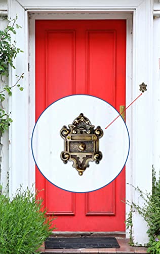 Akatva Door Bell Button – Bell Push Button – Doorbell Chime Wired - Doorbell Button Wired – Door Bell Ringer Button – Doorbell Button Replacement – Wired Doorbell Button - Antique Brass Finish #TOP2