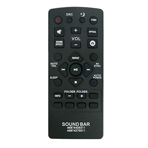 NKF New AKB74435311 Replace Remote for LG Sound Bar LAP250H LAD350H LAS551H LASC55