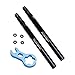Pilipane Aluminium Alloy Tire Valve Extender Kit, Valve Extender, Tire Valve Extenders French Valve Stem Extension for Road Bikes (80mm)