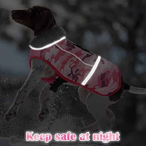 Dog Warm Coat, Doggie Winter Fleece Lining Turtleneck Jacket, Pet Reflective Cold Weather Waterproof Windproof Clothes, Classic Doggy Soft Vest Outfits, Pets Clothing For Small Medium Large Dogs Puppy #TOP5