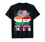 Half Irish Half Mexican American Shamrock St Patricks Day T-Shirt