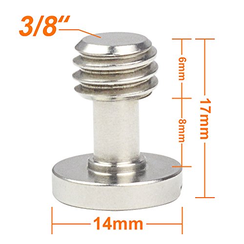 MENGS® 10 pezzi 3/8 vite (Ø14 mm X H17 mm) in