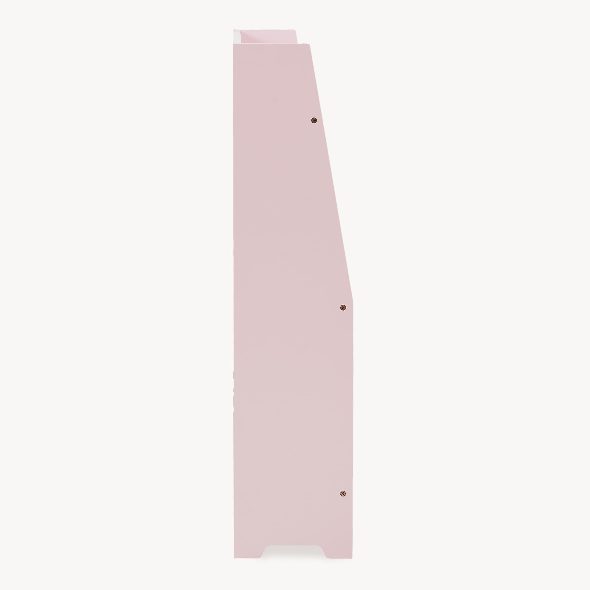 [en.casa] Libreria Montessori per Bambini a 3 Scomparti Aperti con Barra Scaffale Frontale Libri Quaderni Giocattoli per Cameretta Angolo Lettura 78 x 60 x 18 cm - Rosa