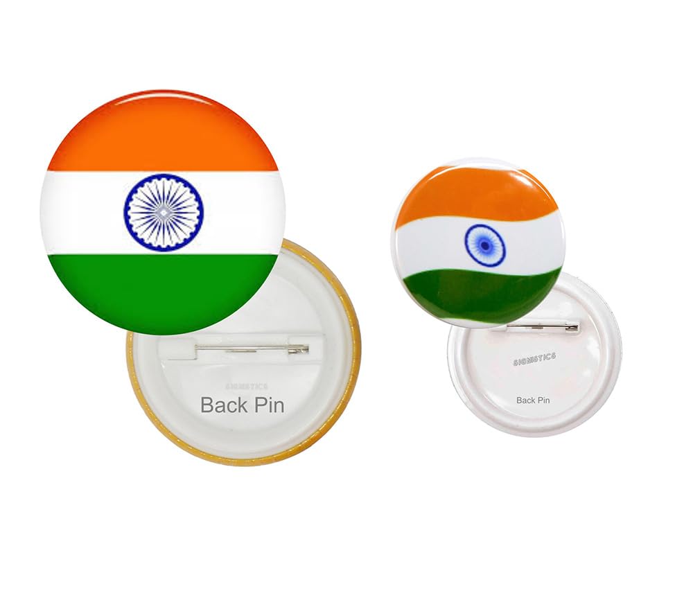 Lapel Pin Badge Bharat Indian Flag Independence Day Republic Day Events School Institutes-image-3