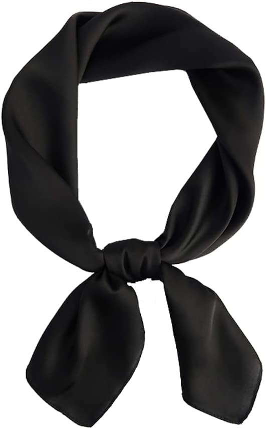 KOOYOLWomen's Silk Scarf, Silk, Lightweight Silk Scarf, Bandana, Headscarf, Elegant Scarf, Gift for Women, One Size, E#