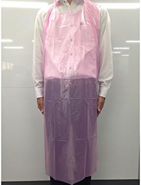 パックスタイル 使い捨て ポリ エプロン ライト ピンク 1000枚 00517683