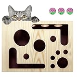 Holzekis 2026 New Cat Nail File Enrichment Box, Cat Scratch Puzzle Enhancement Maze Box, Indoor Cat Clipper No Pressure Substitute, Interactive Maze Toy, Stimulating Cat Energy and Instincts(1PC)