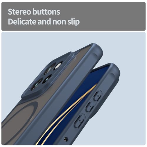 Image of Compatible with Motorola ThinkPhone 25 Case Cover,Compatible with MagSafe,Anti-Fall,Compatible with Motorola Edge 60 Neo XT2509-1 Cell Protective Phone Case Blue