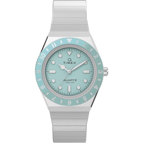 Image of TIMEX Q Sport Round 30mm Blue Dial Analog Women Watch - TW2Y77300UJ